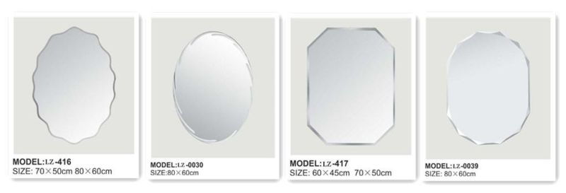 Bathroom Wall Mirror Frameless Hotel Dresser Mirror (LZ-0039)
