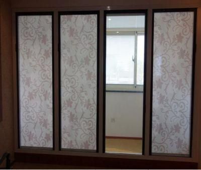Magnetic Control Glazed Fabric Curtain Blinds Glass