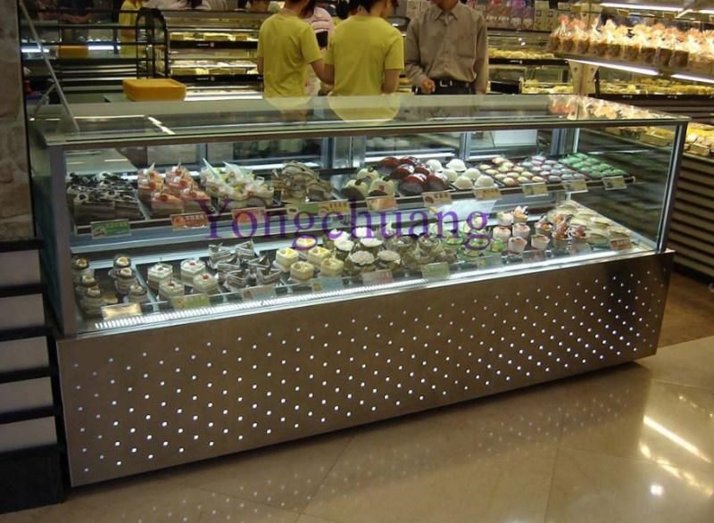 Factory Directly Sales Glass Cake Display / Cake Showcase for Backery Shop/Kitchen Equip