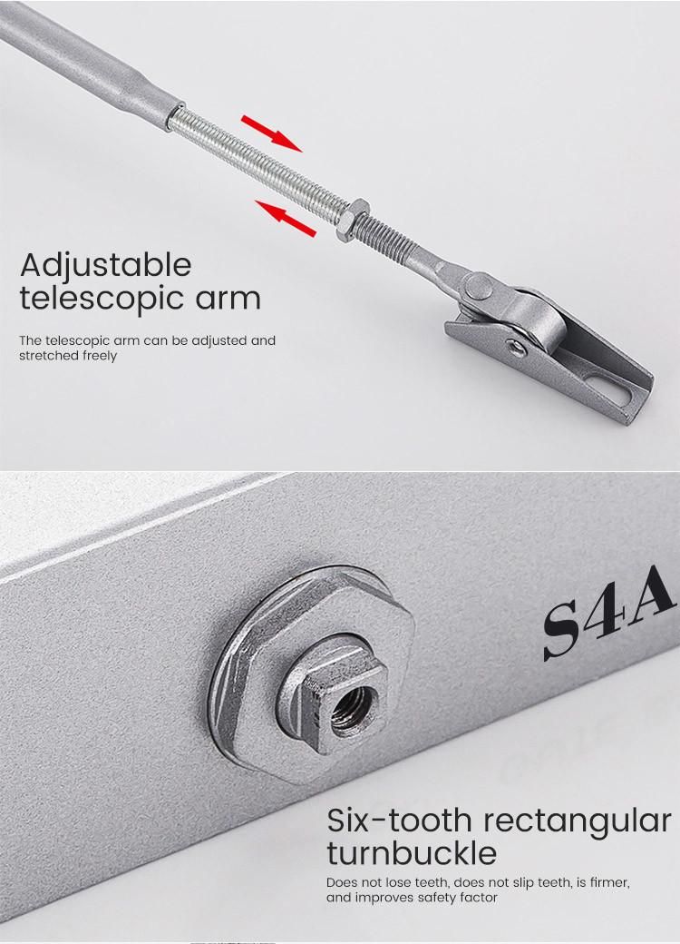 Aluminum Alloy Adjustable Automatic Sliding Wooden Door Fire Rated Door Closer