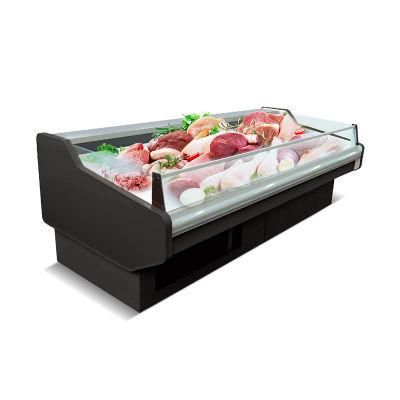 Glass Front Deli Showcase for Supermarket Meat Display