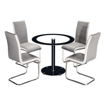 Cheap Price Home Furniture Set Glass Round Dining Table