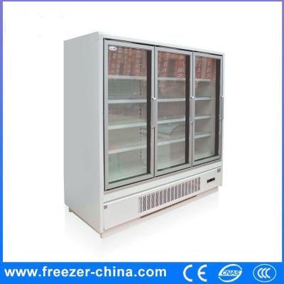 New Design Convenience Store Type Refrigerated Multideck Cabinet with Glass Door