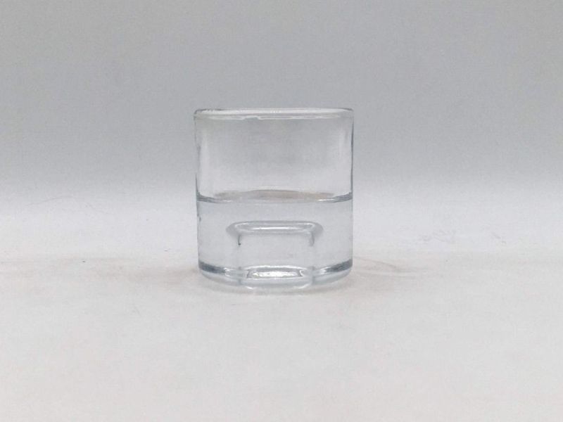 Transparent Glass Candle Holder for Festival Celebration and Decoration