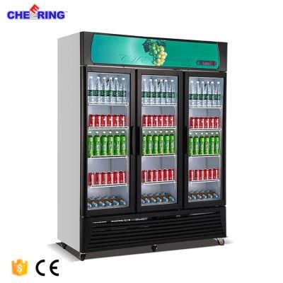 Commercial Soft Drink Display Refrigerator Cooler Showcase for Supermarket