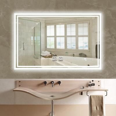 Shower Bathroom Wall Mounted New Hotel Mirror Vanity LED Mirror with Light