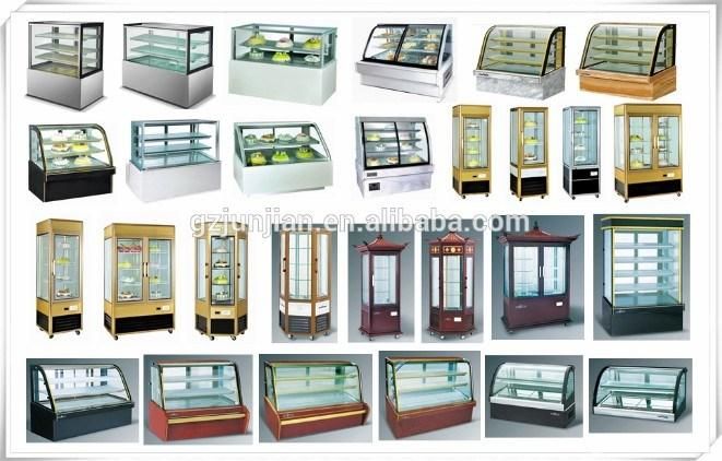 Japanese Cake Showcase Glass Refrigerator / (CSR480) Three Deck Square Marble Cakes Showcase