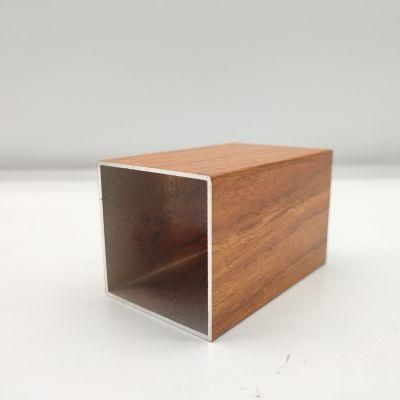 Aluminium Square Tube Wood Color/Anodized/Powder Coated/Mill Finish