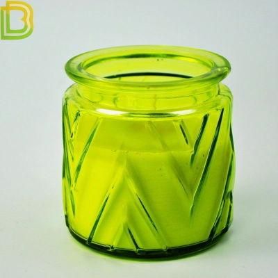 Glass Candle Jar Candlestick Custom Pattern for Candlestick