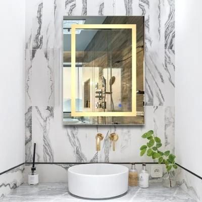 Hotel Bathroom Wall-Mounted Mirror Illuminated for Shaving Makeup