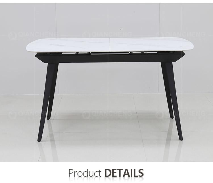 Wholesale Eco Friendly Home Furniture Italian Large 8 Seater Foldable Dining Table Extendable