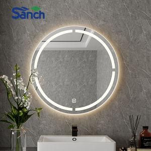 LED Round Vanity Mirror for Bathroom with Anti-Fog