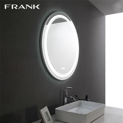 Round Wall-Mounted Light Frameless LED Bathroom Mirror