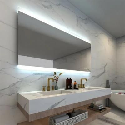 China Made Cheap LED Lighted Frameless Mirror for Bathroom Toilet