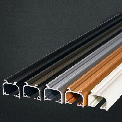 6063 Aluminium Wardrobe Sliding Door Profiles OEM Various Color Wardrobe Design Furniture Bedroom Aluminium Sliding Door Profile