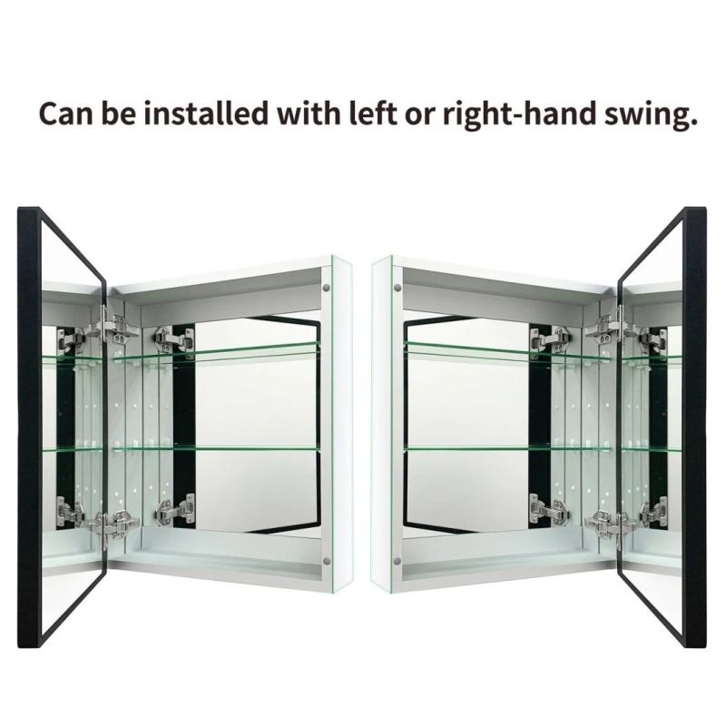 Storage Hanging Cabinet with Single Door for Toilet Kitchen Bathroom Medicine Cabinet with Mirror