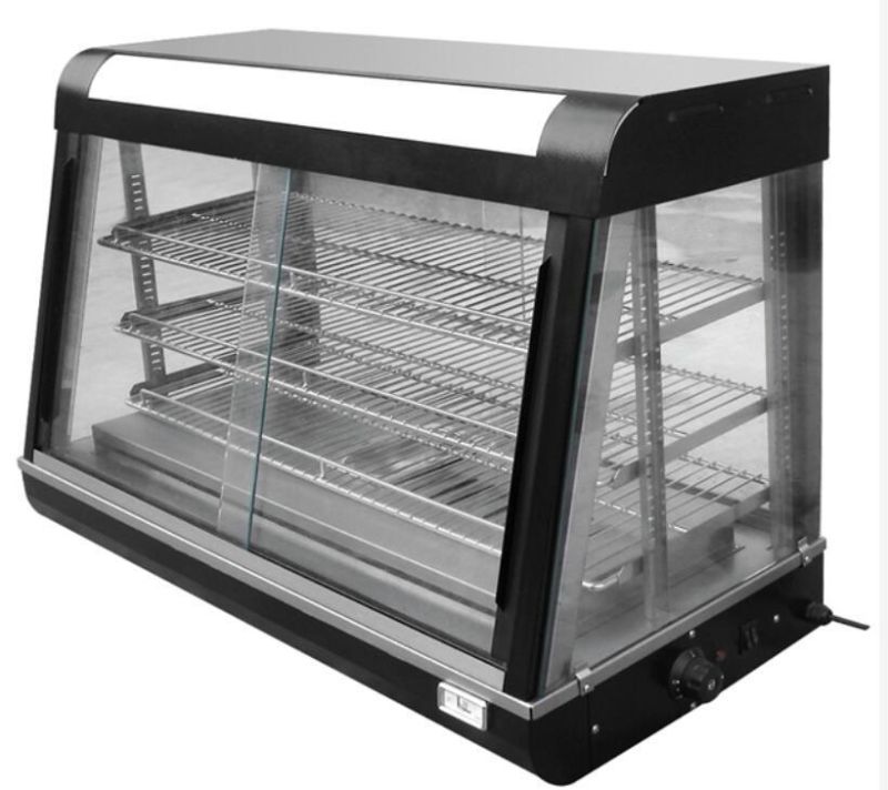 Warming Showcase Glass Warming Display Heated Holding Cabinet