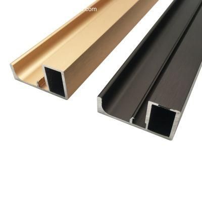 Low Price CE Certificate Aluminum Extrusion Profile T Shaped Trim for Wall