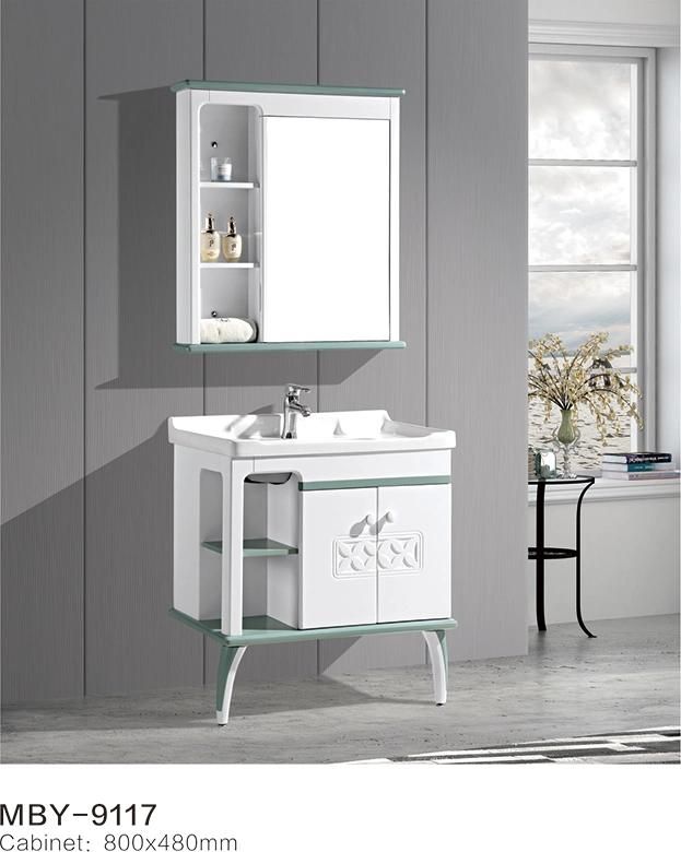 New Products Most Popular Customized Basin PVC Modern Bathroom Vanity