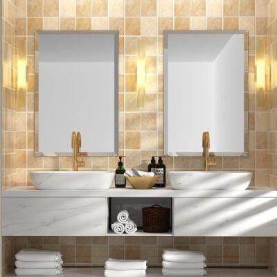 Wall Mounted Good Price Grey, Green IP44 Salon Furniture Decorative New Design Bathroom Mirror