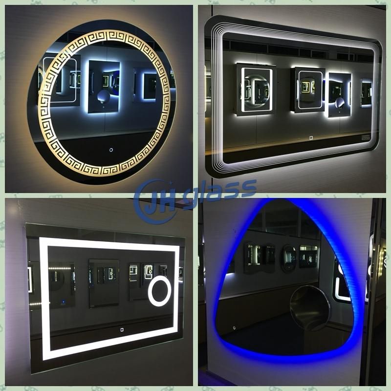 Hotel & Home Decoration Wall Mounted Smart Bathroom Furniture LED Lighted Makeup Mirror