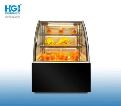 900mm Commercial Display Chiller Glass Door Bakery Display Cabinet Cake Showcase Hcs-09