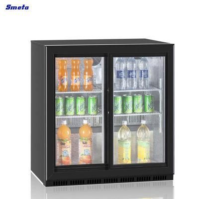 Side by Side Glass Door Cooling Showcase 205L