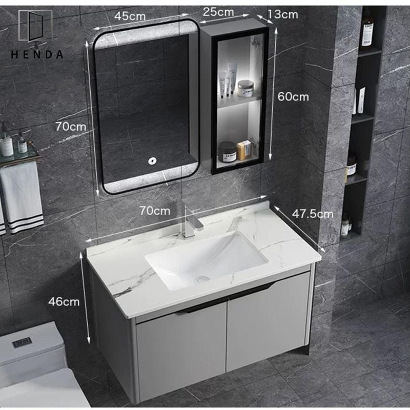 Small Home Furniture Aluminium Cabinet Bathroom Vanity Unit