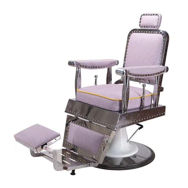 Hl-9267 Salon Barber Chair for Man or Woman with Stainless Steel Armrest and Aluminum Pedal