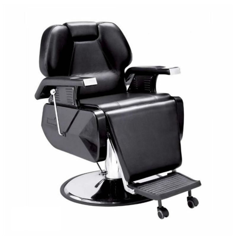 Hl-8186 Salon Barber Chair for Man or Woman with Stainless Steel Armrest and Aluminum Pedal