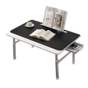 Portable Multifunctional Desk with Drawer and Bookshelf Foldable Lifting and Tilting Office Learning Desk