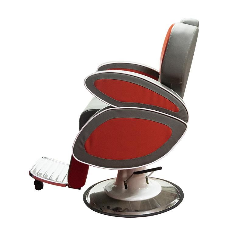 Hl-9272 Salon Barber Chair for Man or Woman with Stainless Steel Armrest and Aluminum Pedal