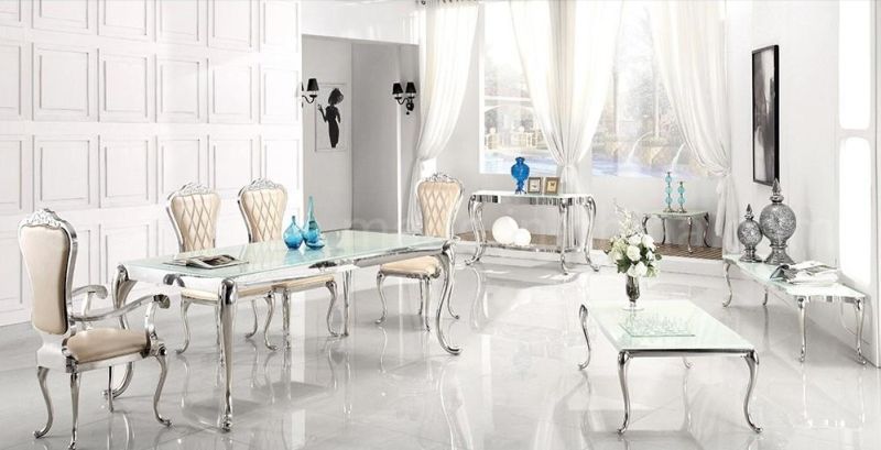 Special Serpentine Leg Restaurant Table Used on Dining Room Furniture