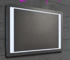 Metal Touch Screen Mirror with Light for Bathroom High-End Lighted Mirror