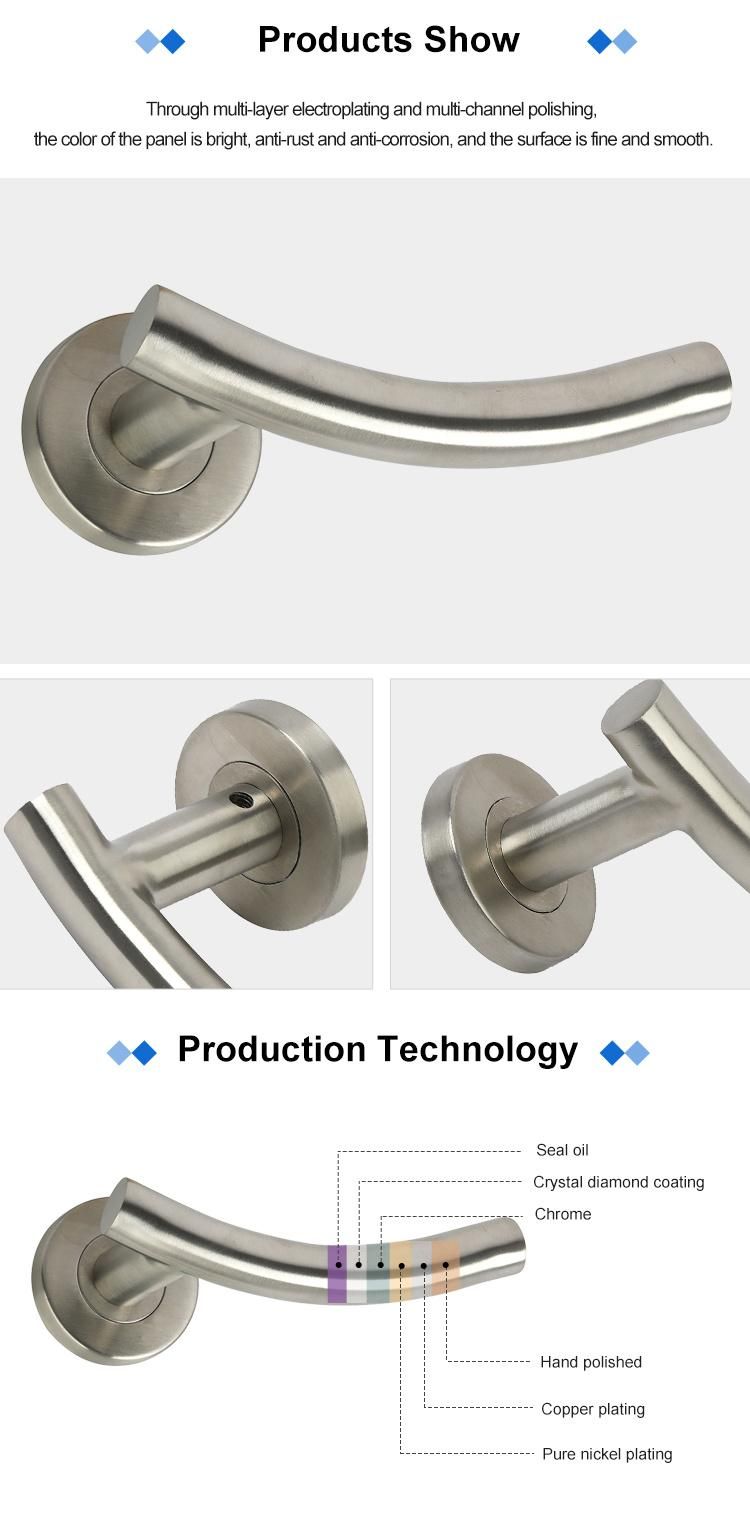 Customized High-Quality Shower Door Stainless Steel Tempered Glass Door Handle