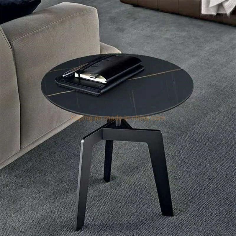 Hotel Furniture Brown Top Square Frame Dining Room Sofa End Table