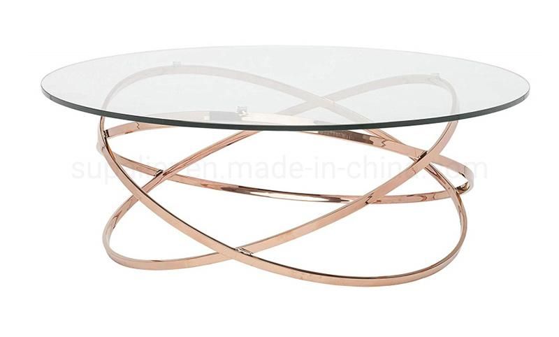 Good Quality Home Furniture Modern Round Glass Coffee Table