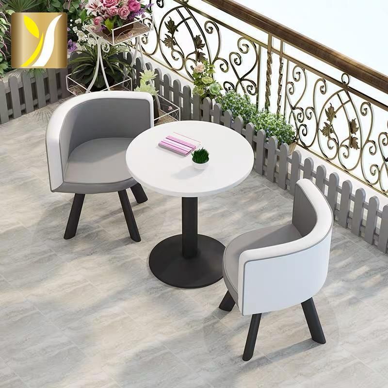 Modern Outdoor Stainless Steel Round Table on Sale