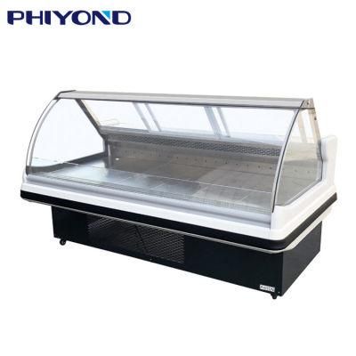 Phiyond Ssg-C Supermarket Sliding Glass Doors Food and Meat Refrigerator Display Freezer Showcase