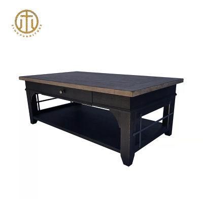 Durable Concise Style Hard Oak Solid Wood Coffee Table Side Table Tea Table for Living Room