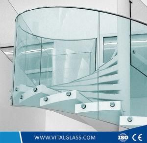 Tempered Clear Bent Float Glass/Laminated/Reflective/Patterned/Frosted Glass