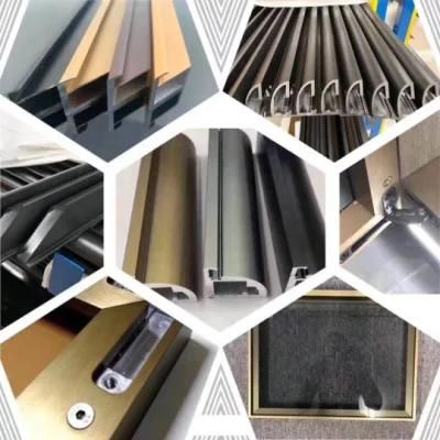 Aluminium Extrusion Profile with Anodized Color Silver/Champagne/Golde/Black/Bronze