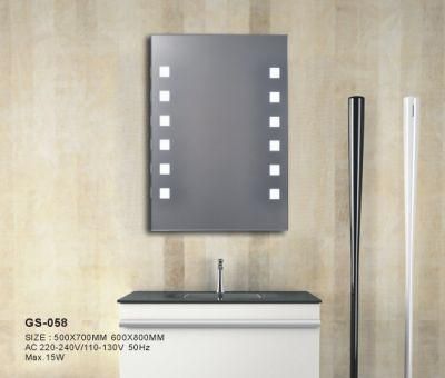 Home Hotel Wall Silver Smart Glass LED Bathroom Furniture Mirror