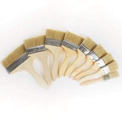 1-8 Inch Pig Bristle Paint Brush Is Not Easy to Lose Hair Paint Paint Tools Wholesale