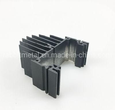 China Supplier Provided Aluminum Extrued Profiles 6063t5 Heat Sink with CNC Machining and Anodization