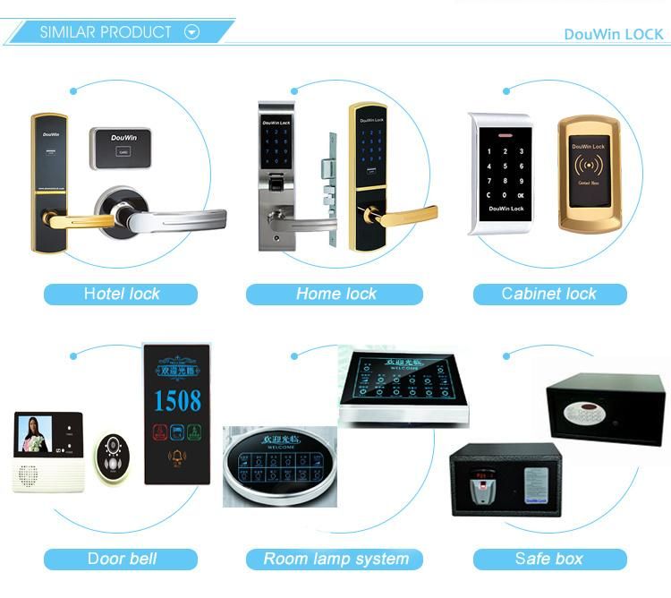 New Password Finger Print Glass Door Lock