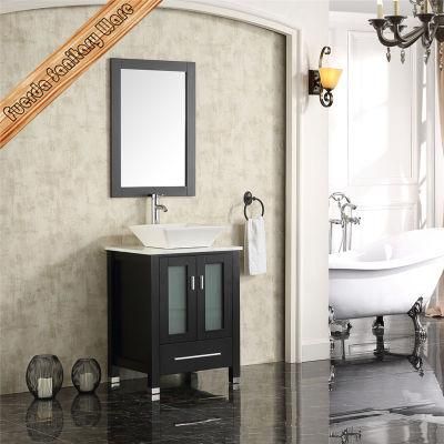 Free Standing Glass Door Bathroom Vanity