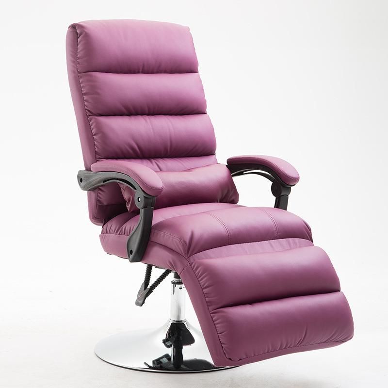 T-3180 2021 High Quality Custom European Styling Hydraulic Purple Barber Chair & Barber Stool for Beauty Salon