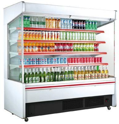Commercial Vertical Display Cooler Refrigerated Supermarket Showcase