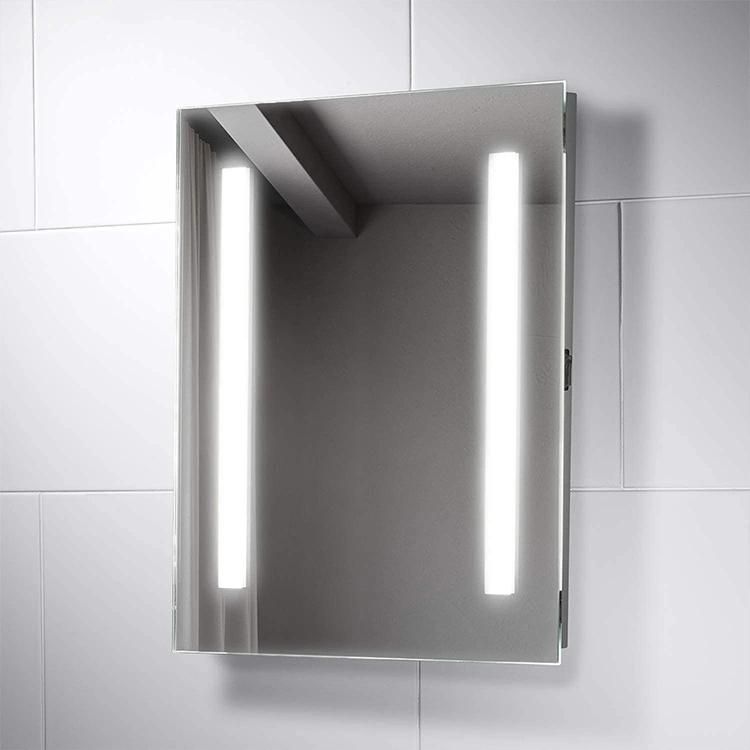 China Factory 500*700mm Bathroom Wall Hang Mirror Touch Control LED Lighted Mirror with Demister Pad